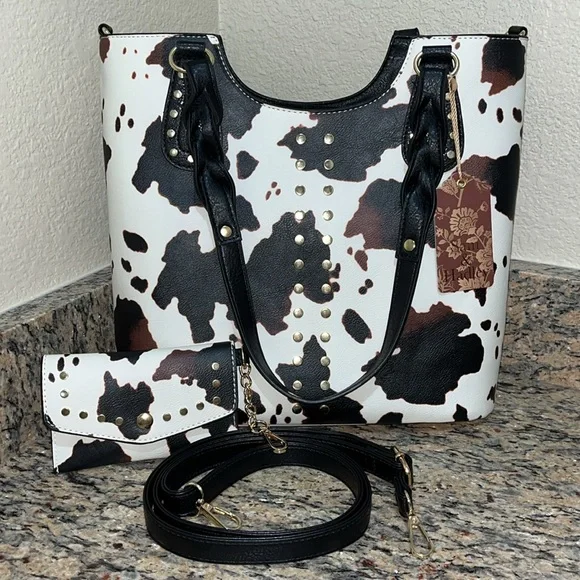 Sam & Hadley Cow Print Purse - Picture 8 of 8